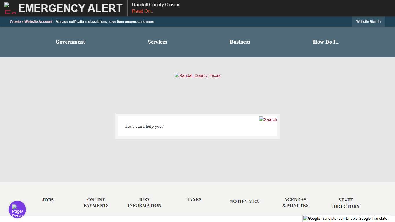 Randall County, TX Official Website
